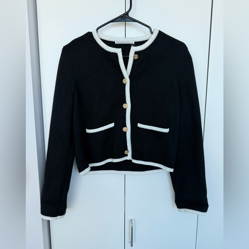 Abercrombie & Fitch size S black cardigan